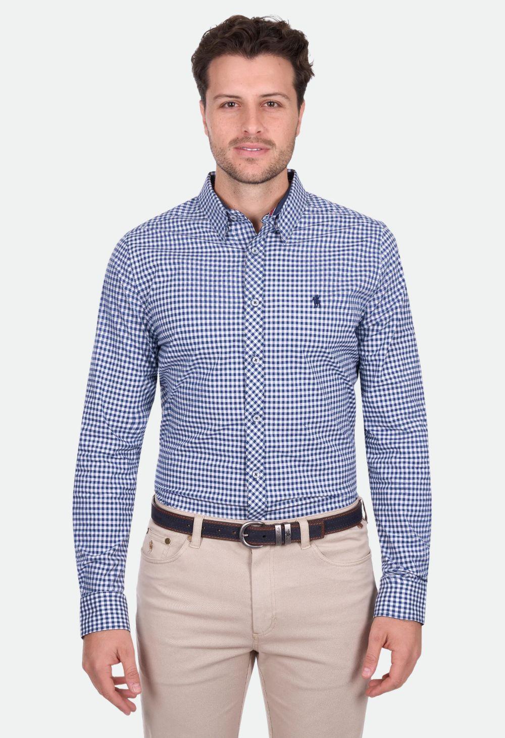 Thomas Cook Men’s Anthony Check Tailored Long Sleeve Shirt