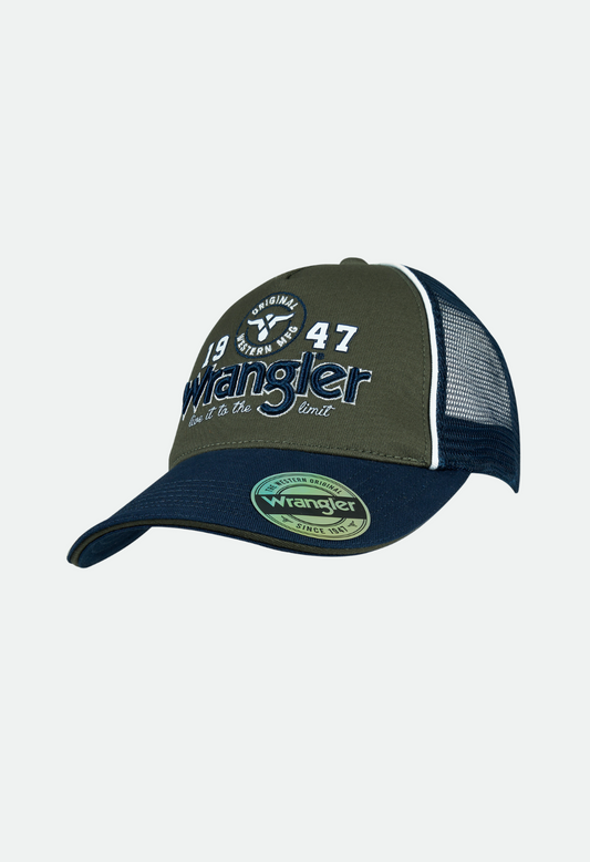 Wrangler MICHAEL TRUCKER Cap - Cypress/Navy