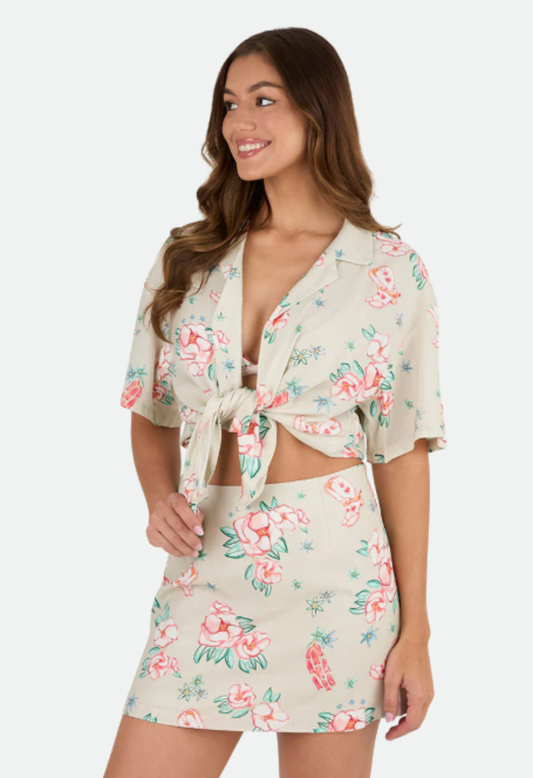Ringers Western Womens Last Dance Button Down Shirt - Off White