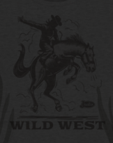 Justin Men's Wild West Tee - Charcoal