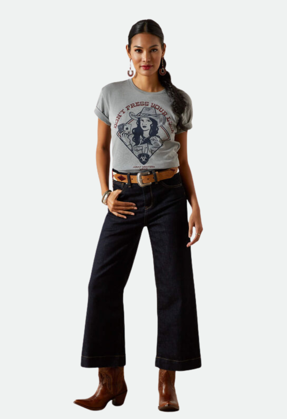 Ariat Women's Don't Press Your Luck T-Shirt - ICEBURG