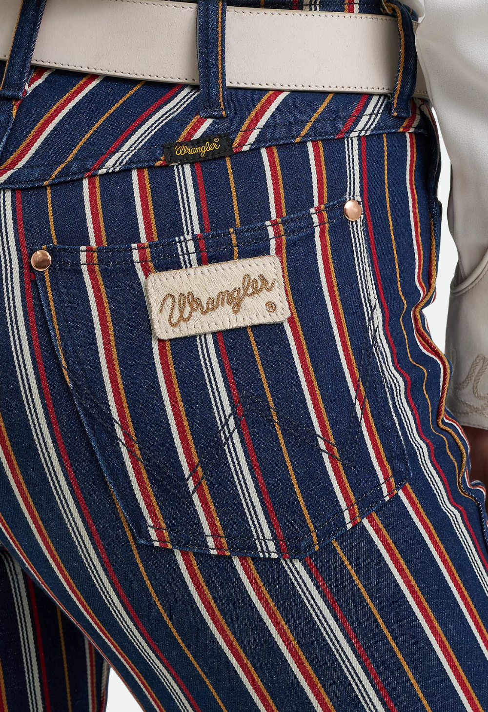 Wrangler x Lainey Wilson Striped Flare Jeans