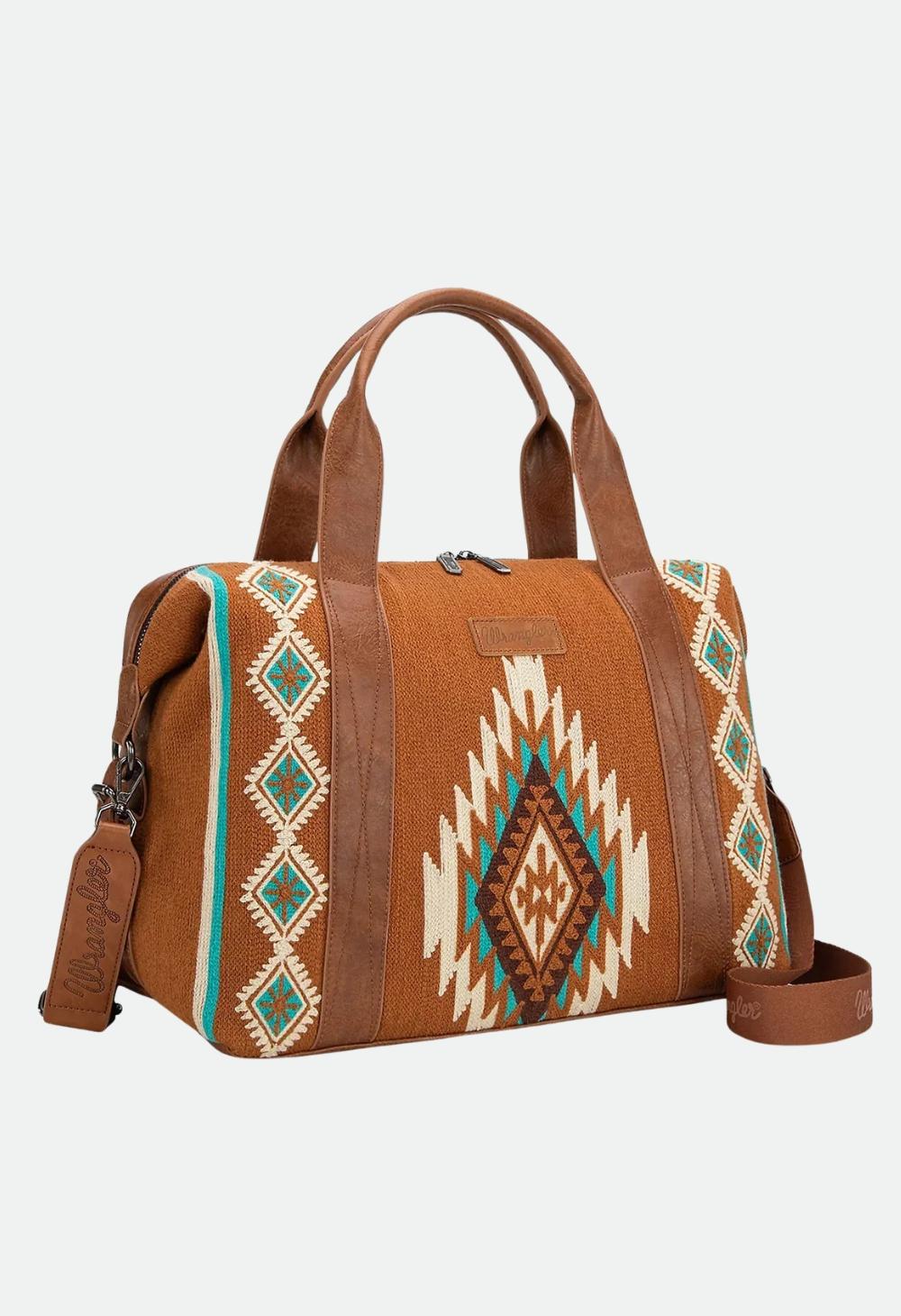 Wrangler Maya Aztec Duffle Bag - Tan