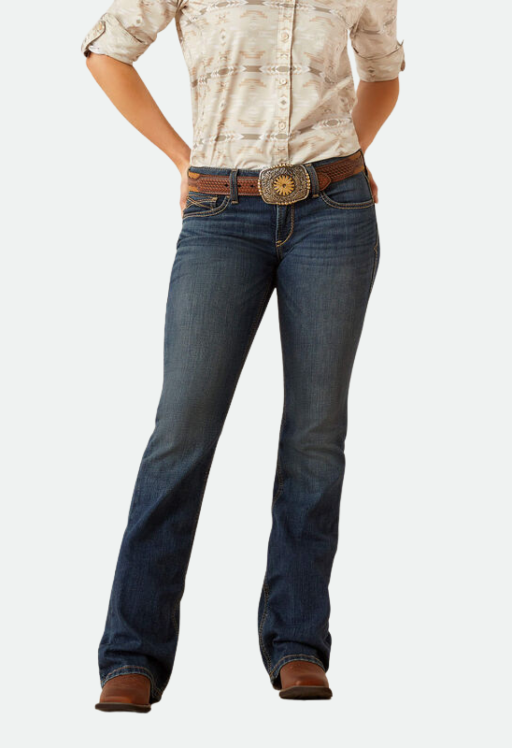 Ariat Women's Mid Rise Sonia Boot Cut Jeans Regular - Ocean