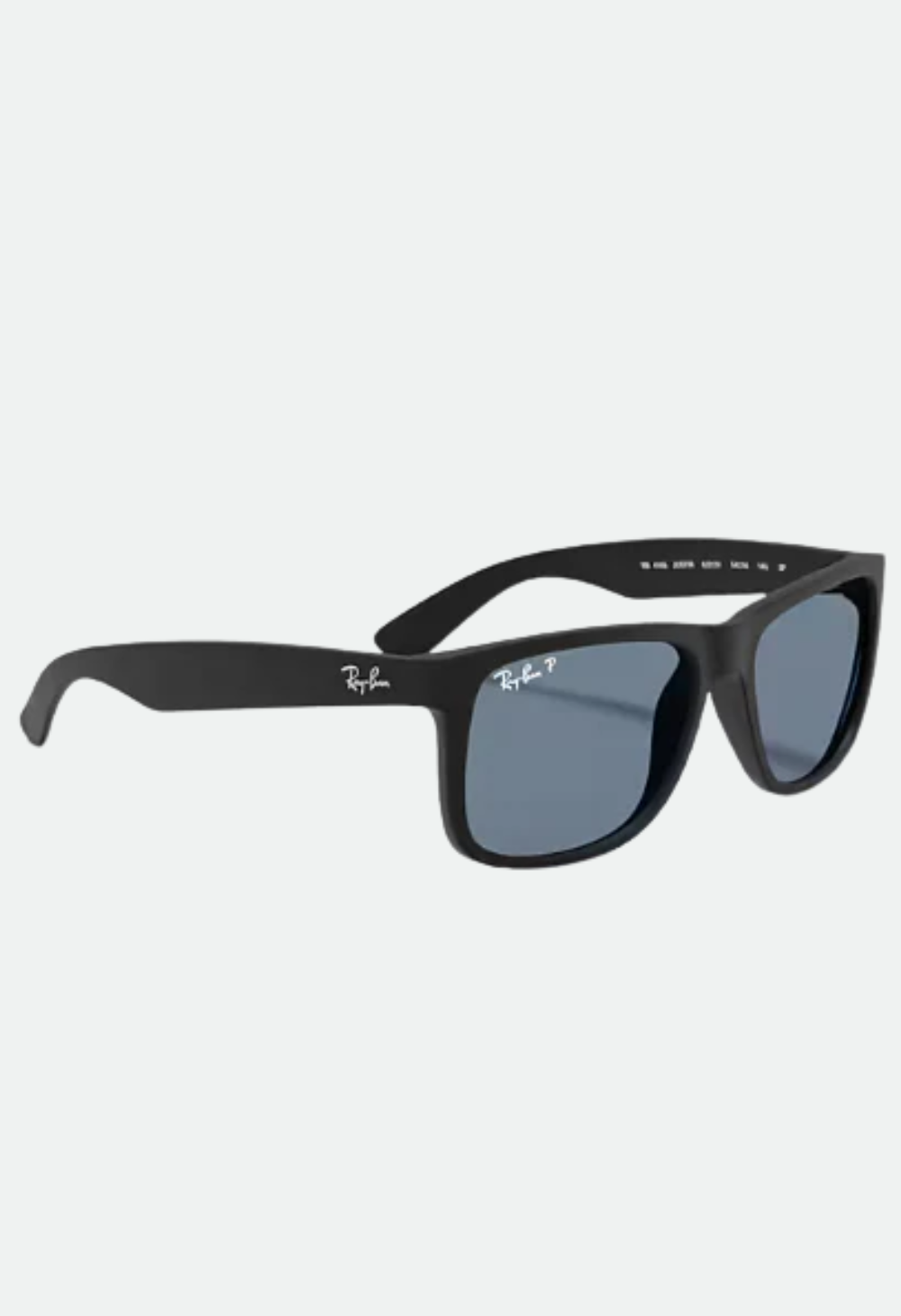 Ray-Ban Justin Rubber Black W/Dark Blue