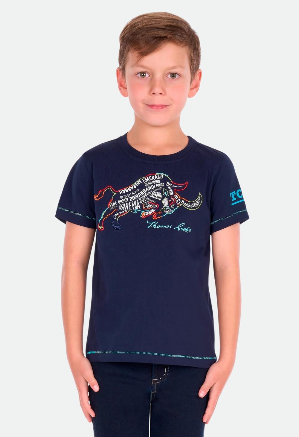 Thomas Cook Boys Terry Short Sleeve Tee - Navy