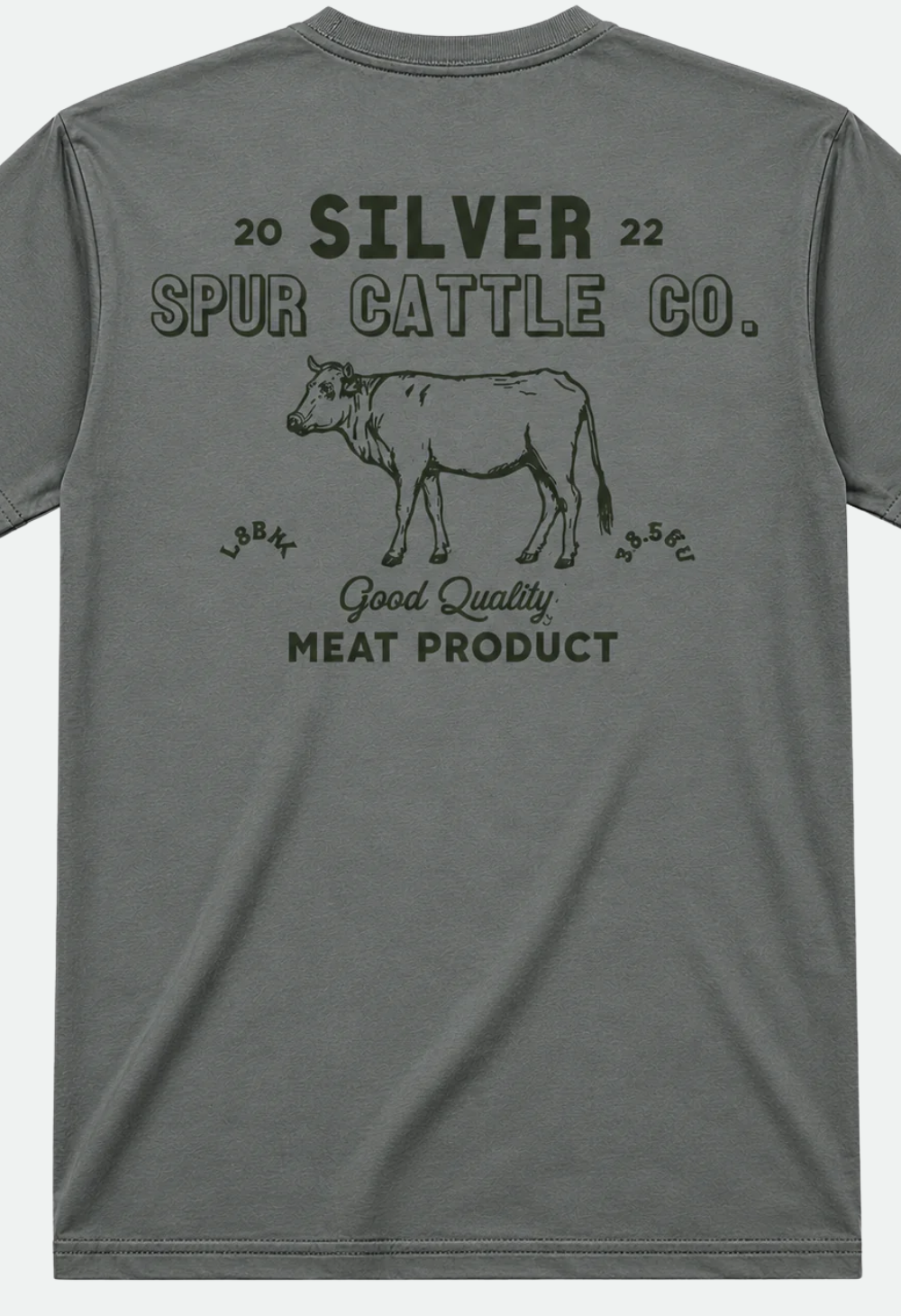 Silver Spur Hat Co. SS Cattle Co Tee - Shadow