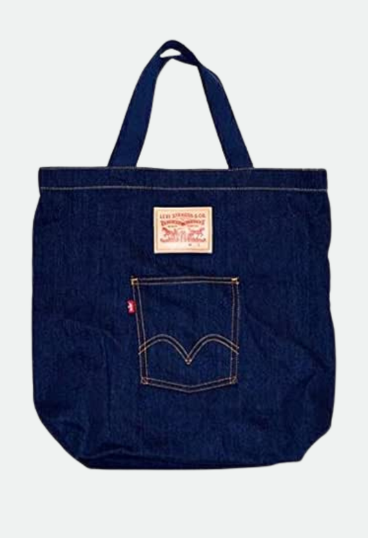Levis 77170-0469 Denim Tote Bag, With Inner Pockets, Indigo Unisex, indigo