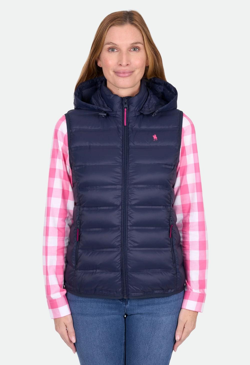 Thomas Cook Women's Oberon Light Weight Down Vest – NAVY