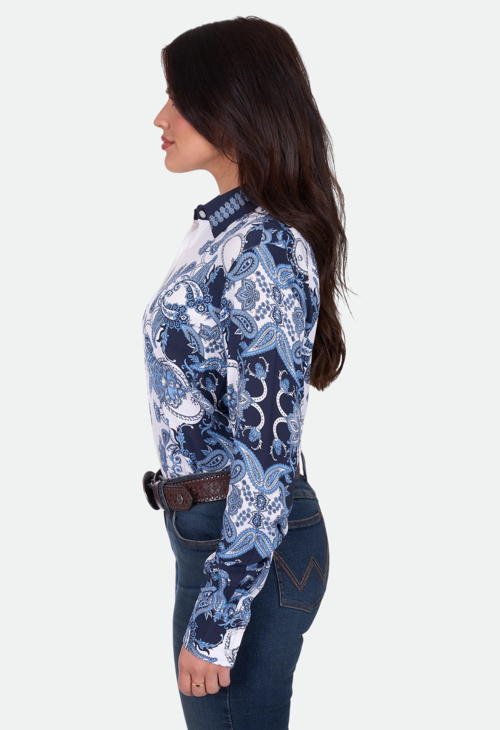 Wrangler Women's LINDA LS Shirt - Blue