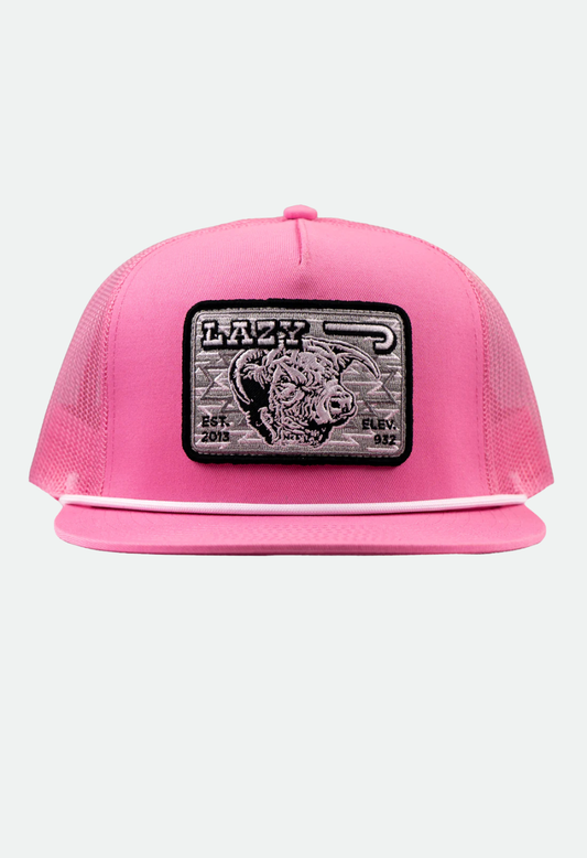 Lazy J Ranch Pink Cowpoke Classic Rope Trucker Hat