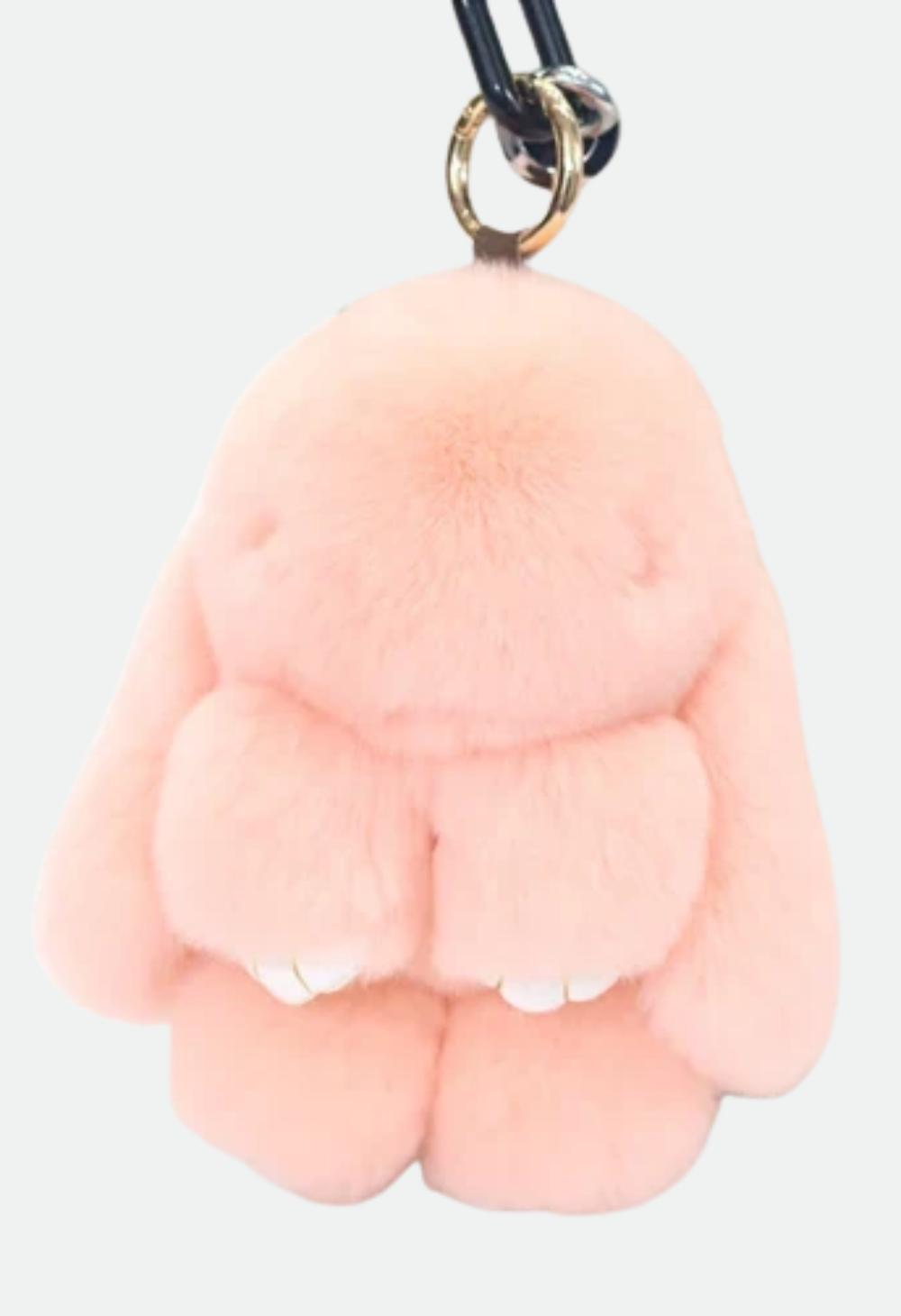 Heavenly Craft Rabbit Fur Doll Keychain