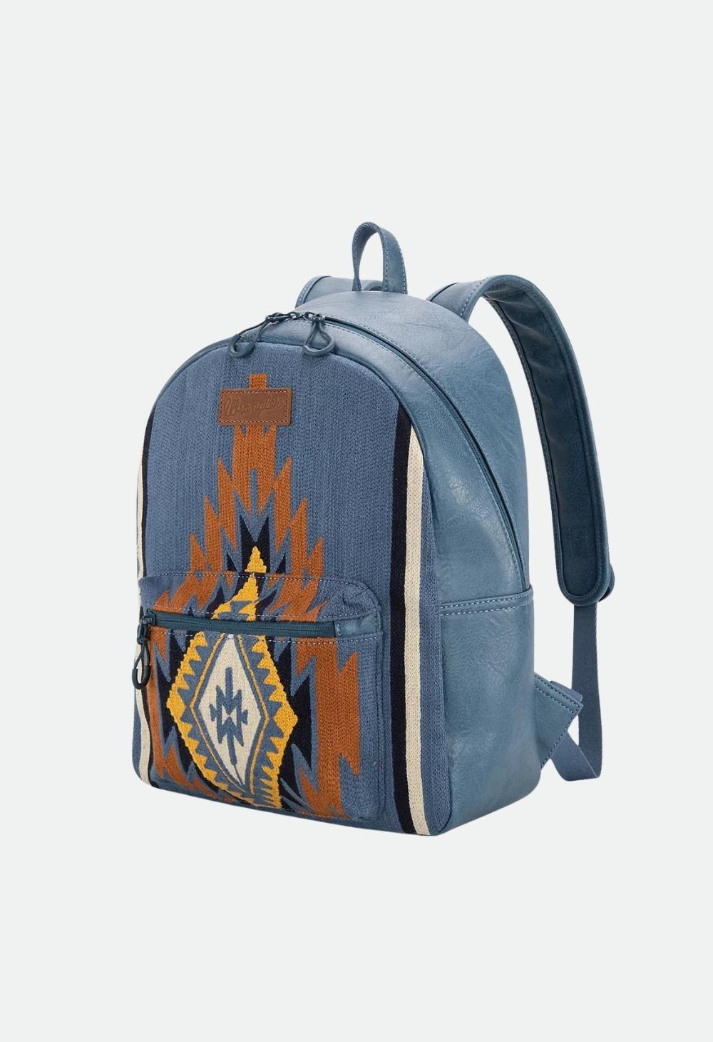 Wrangler Maya Aztec Backpack - Blue