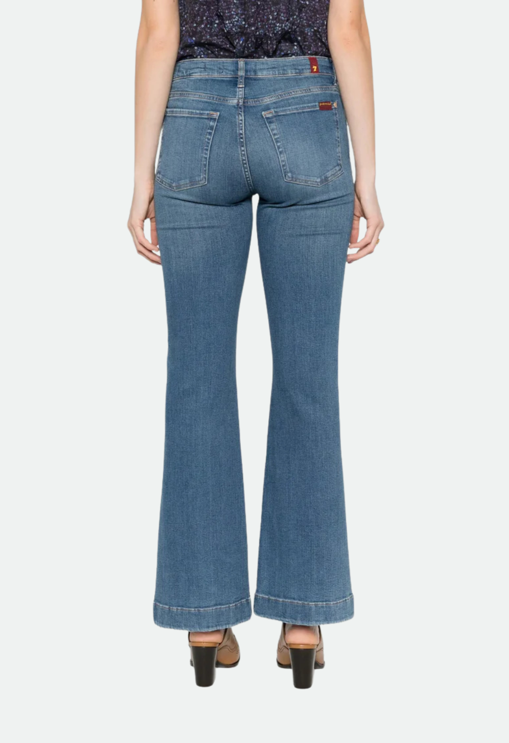 7 for All Mankind - Dojo Tailorless - Retro Fade - Mid Blue