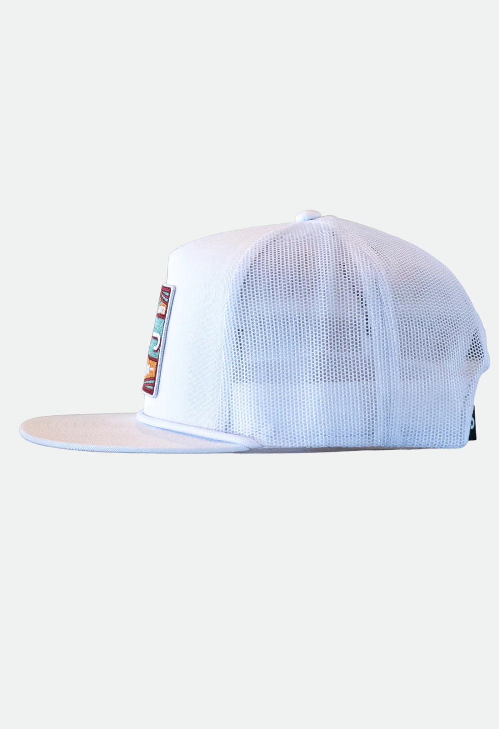 Lazy J Ranch White Maroon Smokeless Classic Rope Trucker Hat