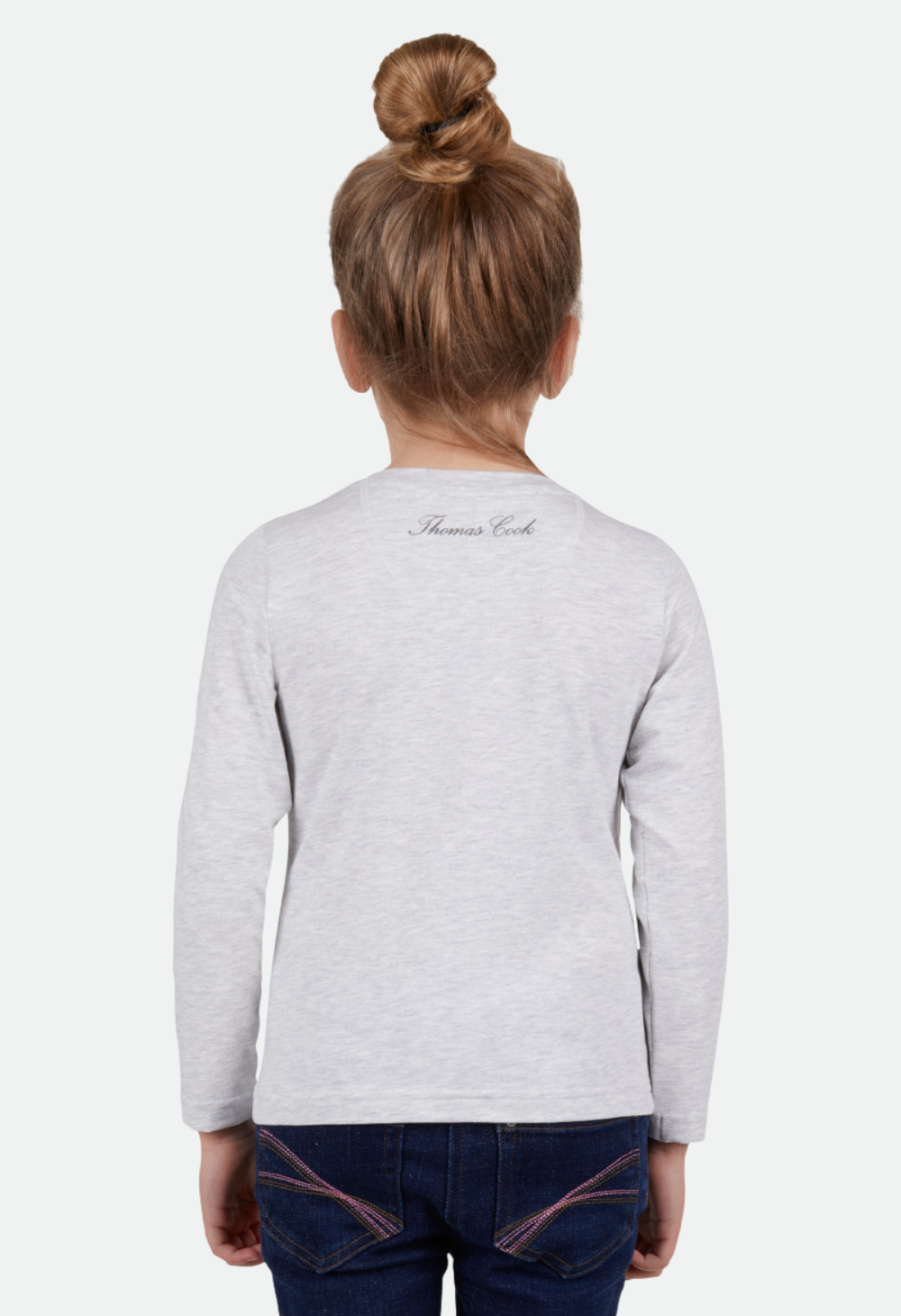 THOMAS COOK GIRLS TILLY L/S TEE (WHITE MARLE) - CLEARANCE – No Exchanges or Refunds