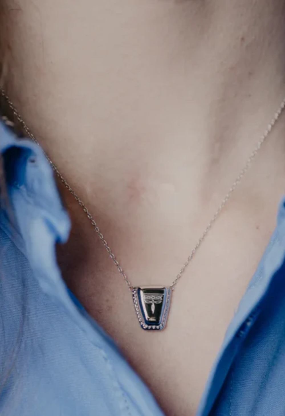 SpurWest Square Boot Tip Necklace