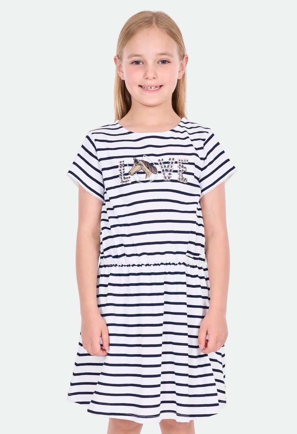 Thomas Cook Girls Krissy Dress - Navy/White
