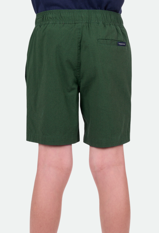 THOMAS COOK BOYS DAVIS SHORT (DARK GREEN)