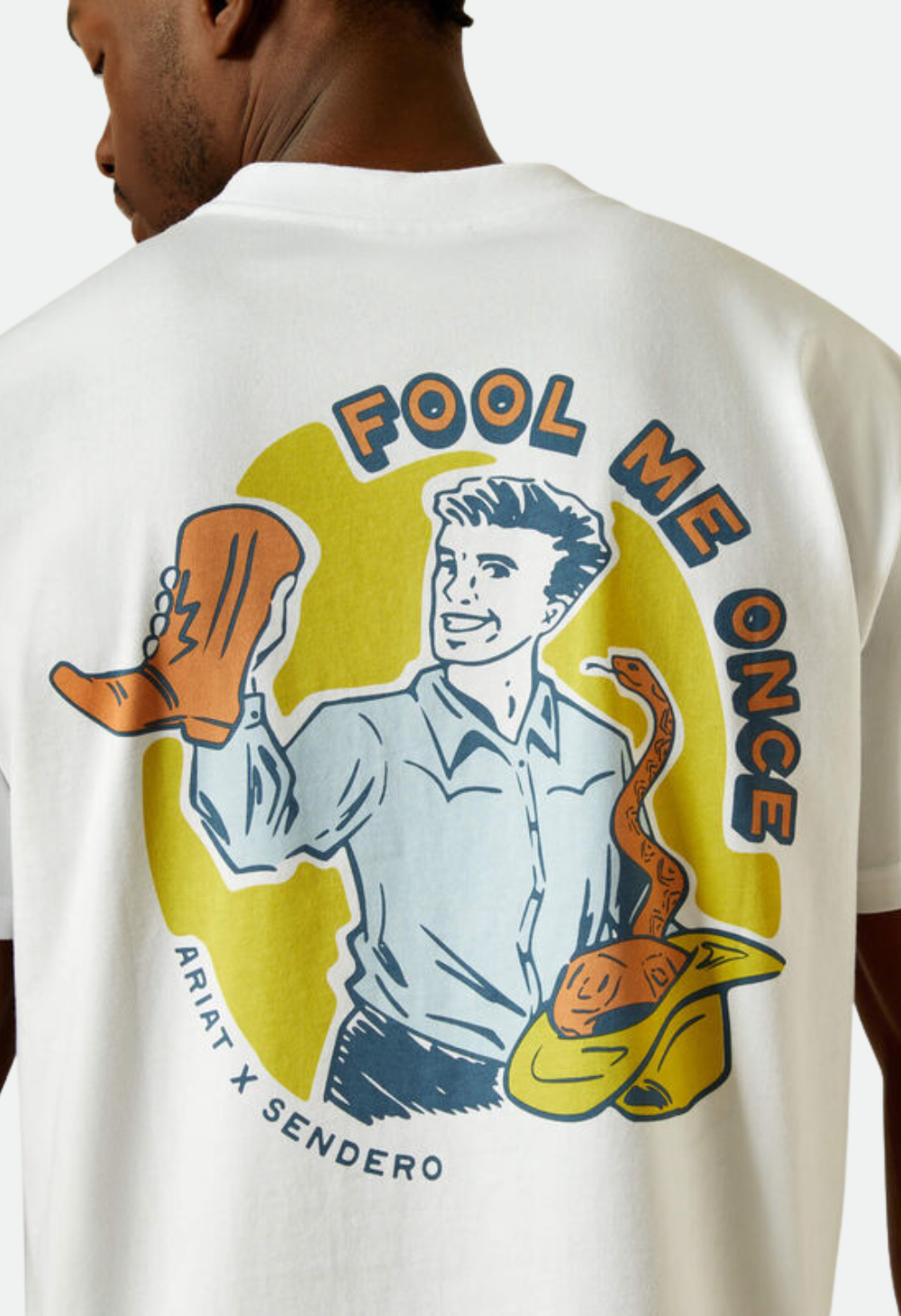 Ariat Men's Sendero Fool Me Once T-Shirt - White