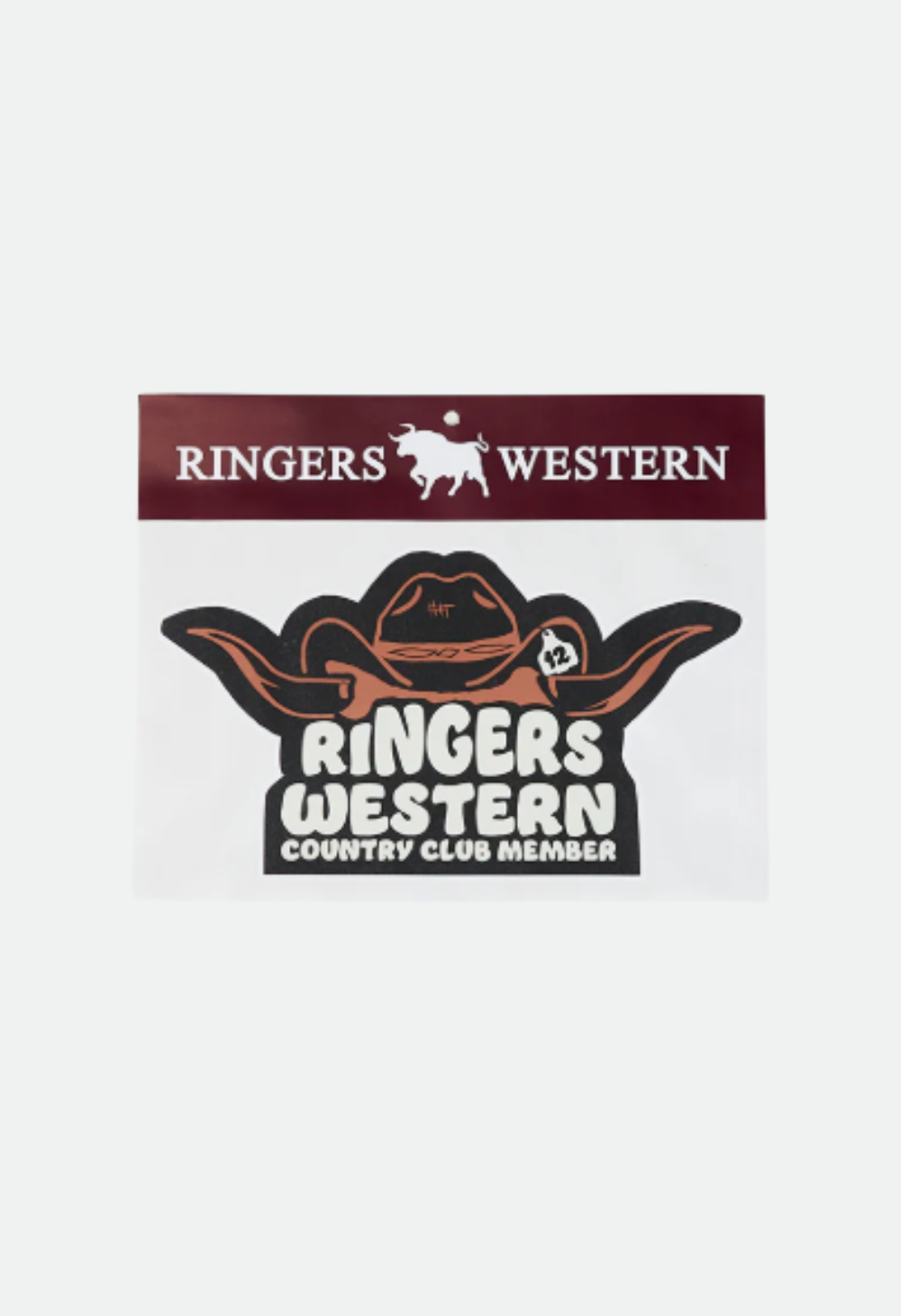 Ringers Western Country Club Member Die Cut Sticker