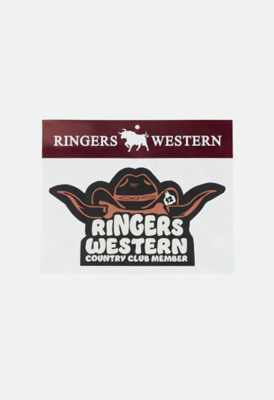 Ringers Western Country Club Member Die Cut Sticker