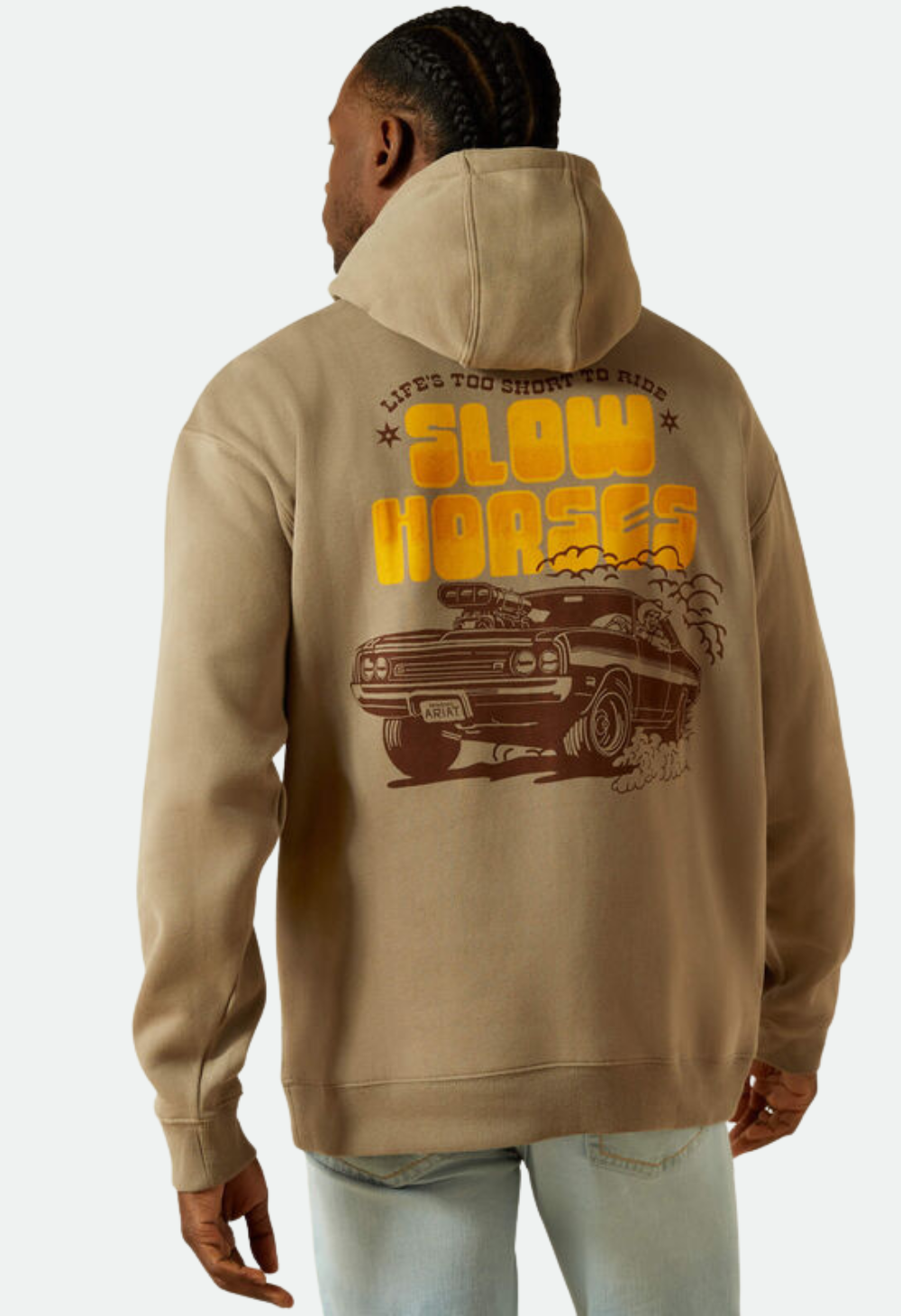 Ariat Men's Sendero Slow Horses Hoodie - Brindle