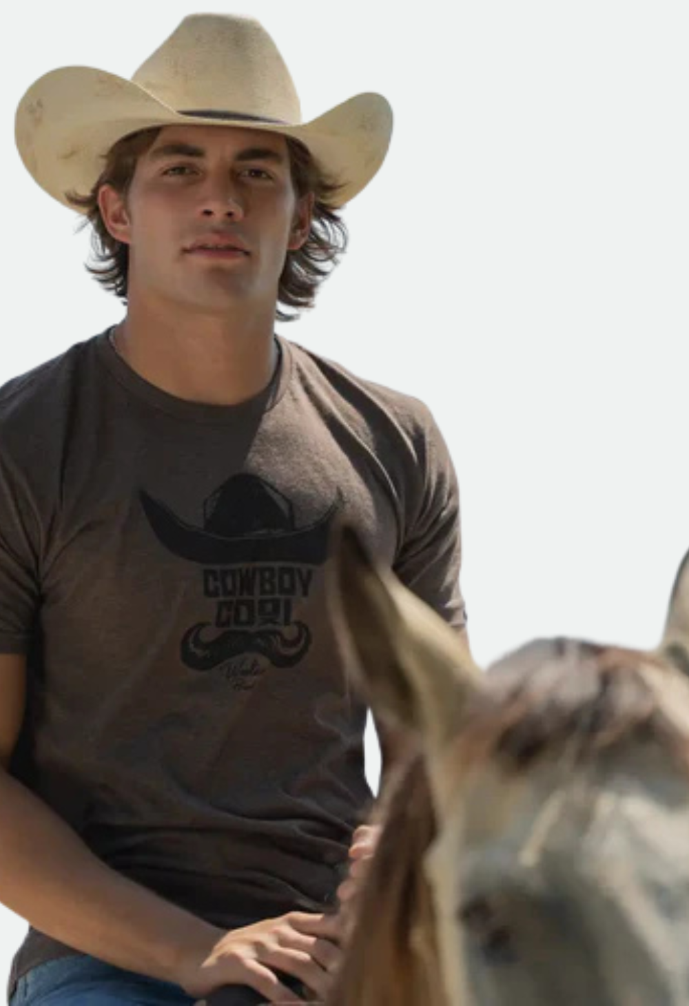 Cowboy Cool Men's Mustache Man T-Shirt