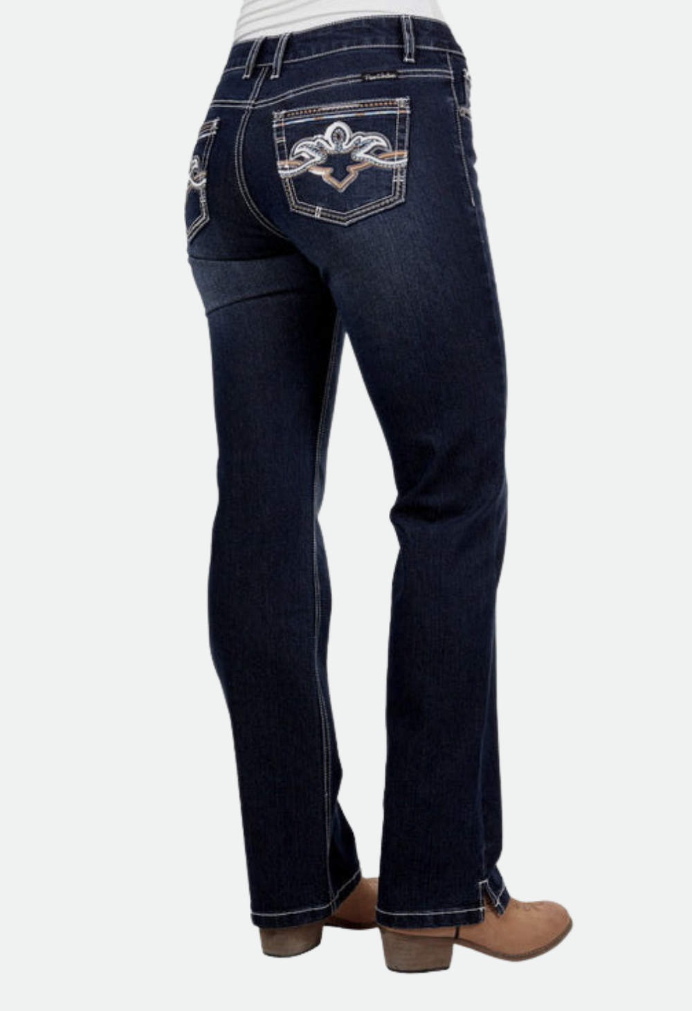 Pure Western Women's Mia Straight Leg Jean 32L (Evening Sky)