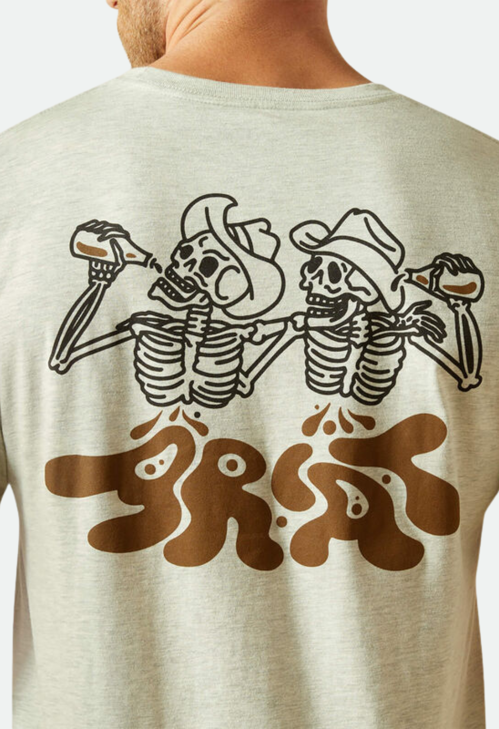 Ariat Men's Drinking Buddies T-Shirt -  OATMEAL HEATHER