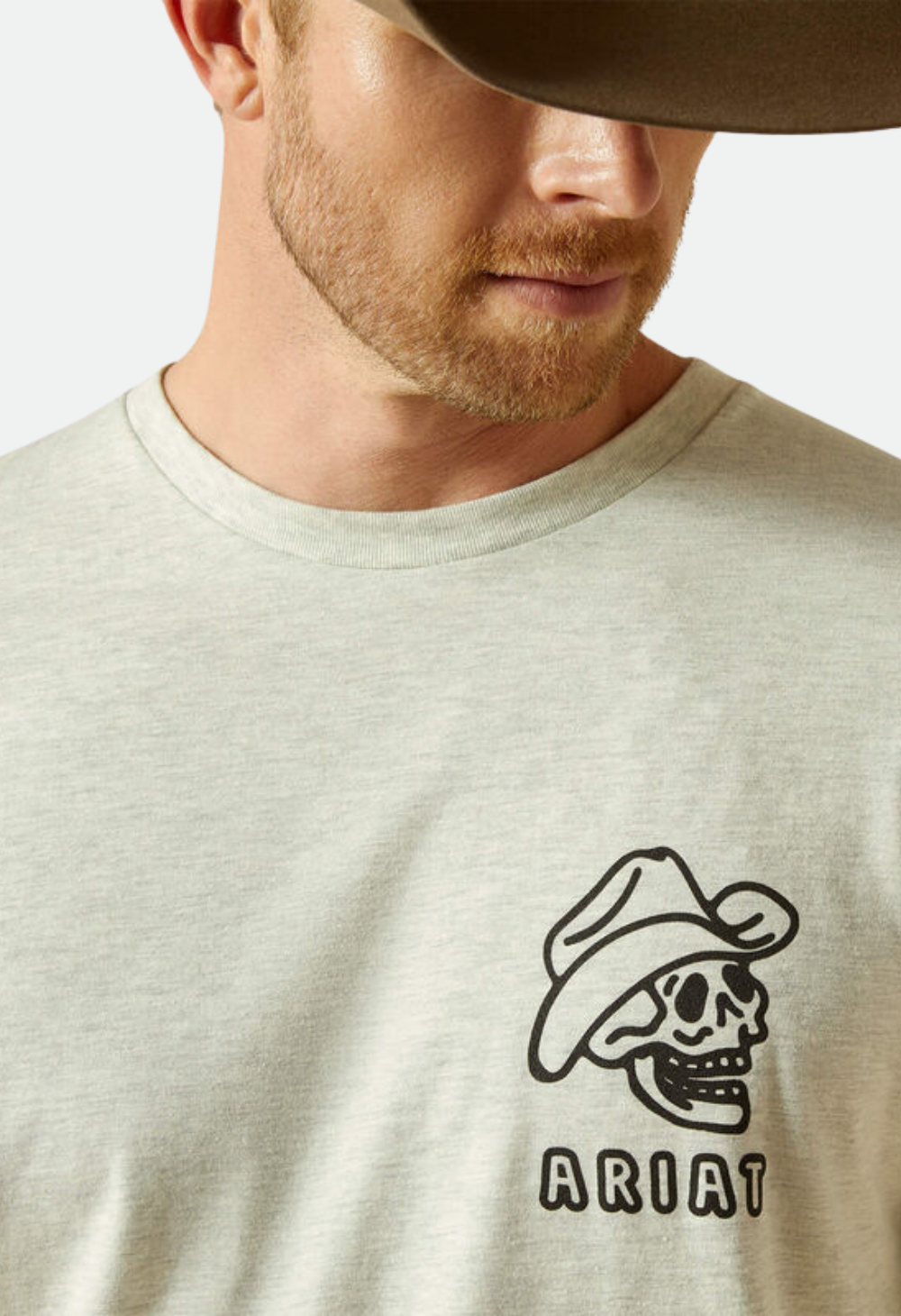 Ariat Men's Drinking Buddies T-Shirt -  OATMEAL HEATHER