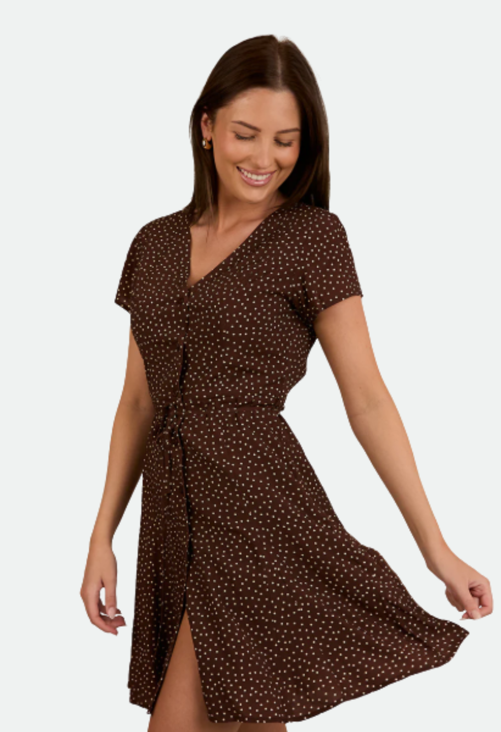Ringers Western Womens Marrabel Mini Dress - Chocolate / White