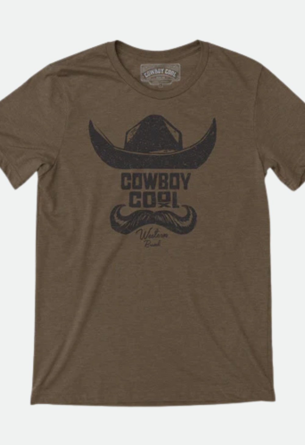 Cowboy Cool Men's Mustache Man T-Shirt