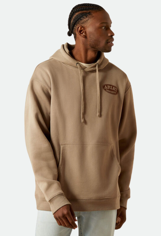 Ariat Men's Sendero Slow Horses Hoodie - Brindle