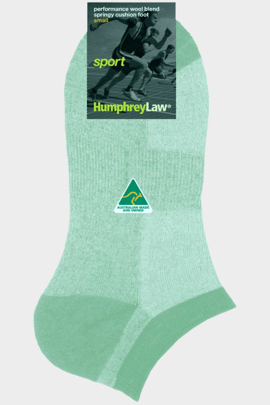 Humphrey Law 67% Wool Terry Cushion Sole Sport Sock - Size Small