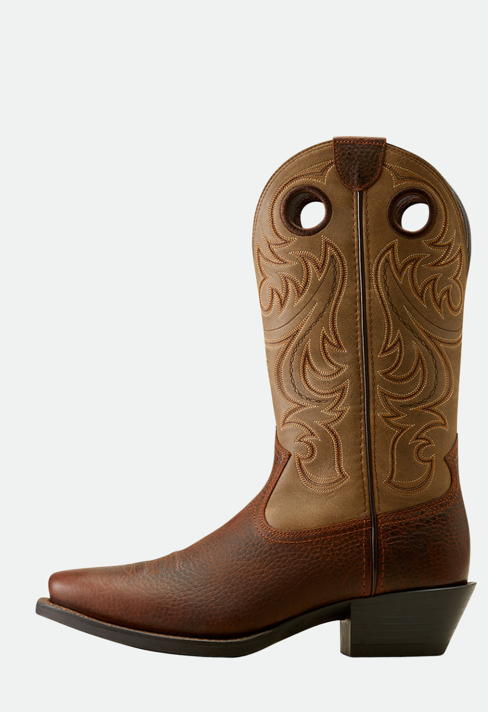 Ariat Men's Sport Square Toe (Brown Oiled Rowdy / Brown Bomber)