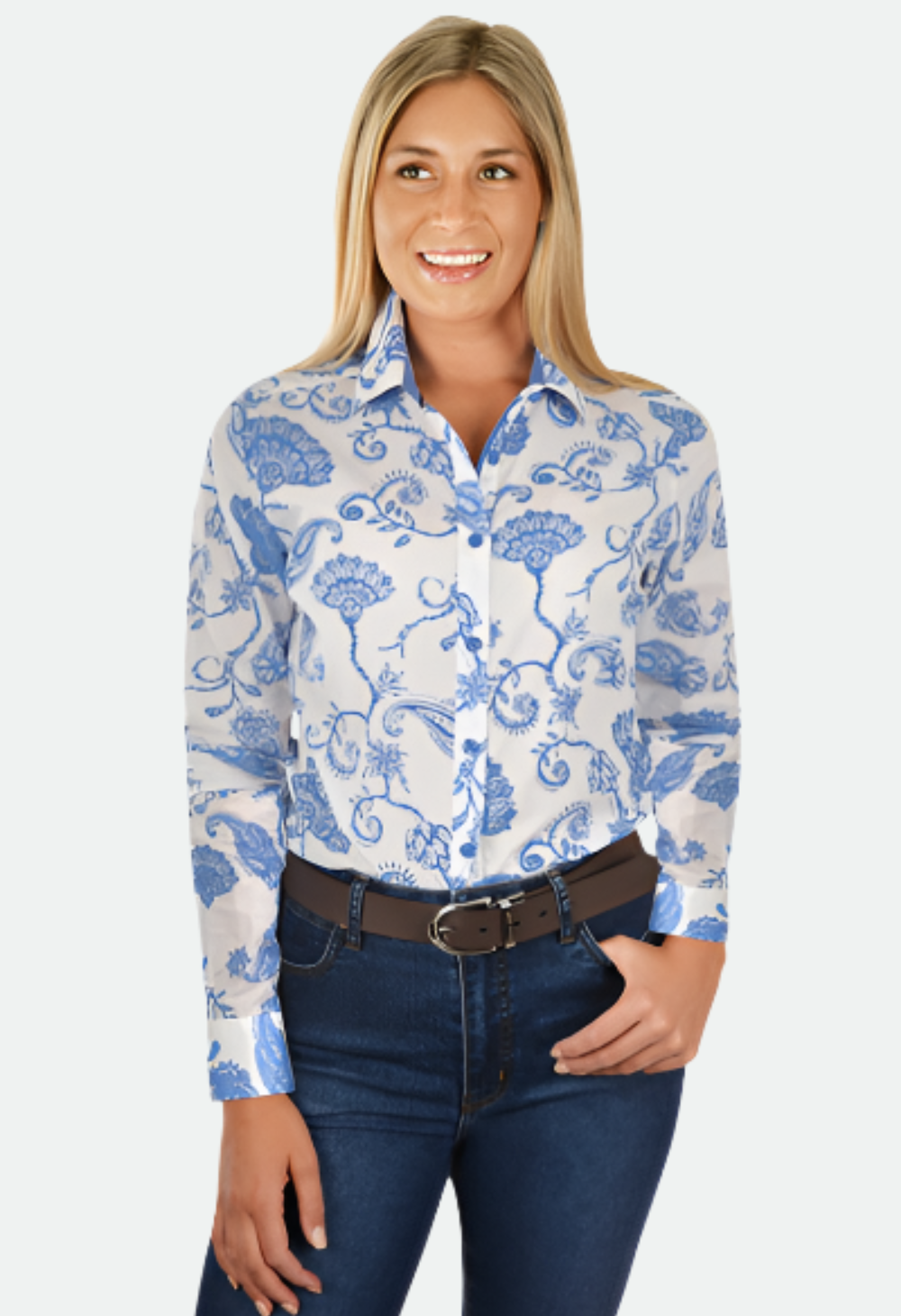 Thomas Cook Women's Helen Long Sleeve Shirt (Blue)