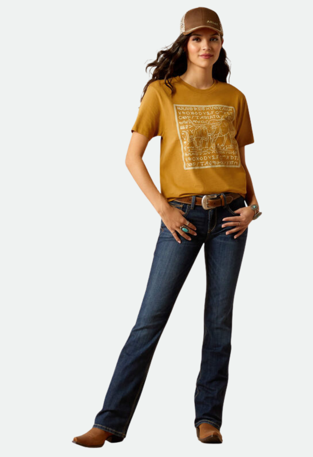 ARIAT WMS PERFECT RISE BOOT CUT DESIREE -  MIDNIGHT