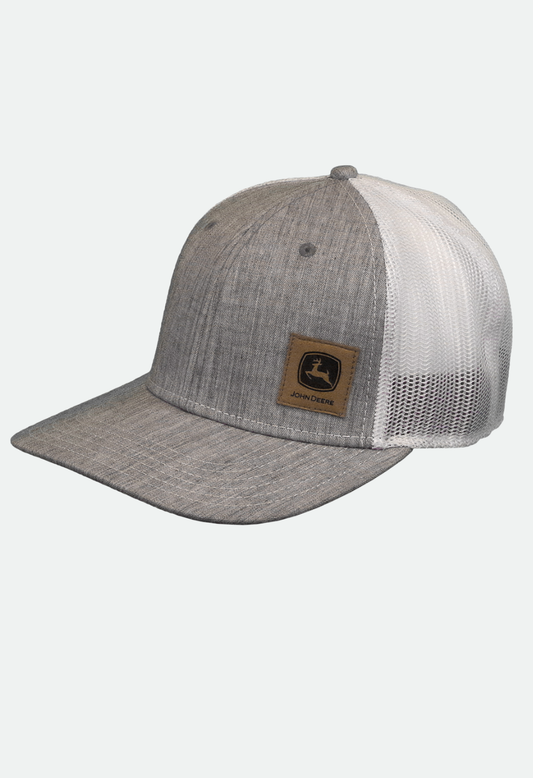 John Deere Twill Mesh Cap - Grey/White