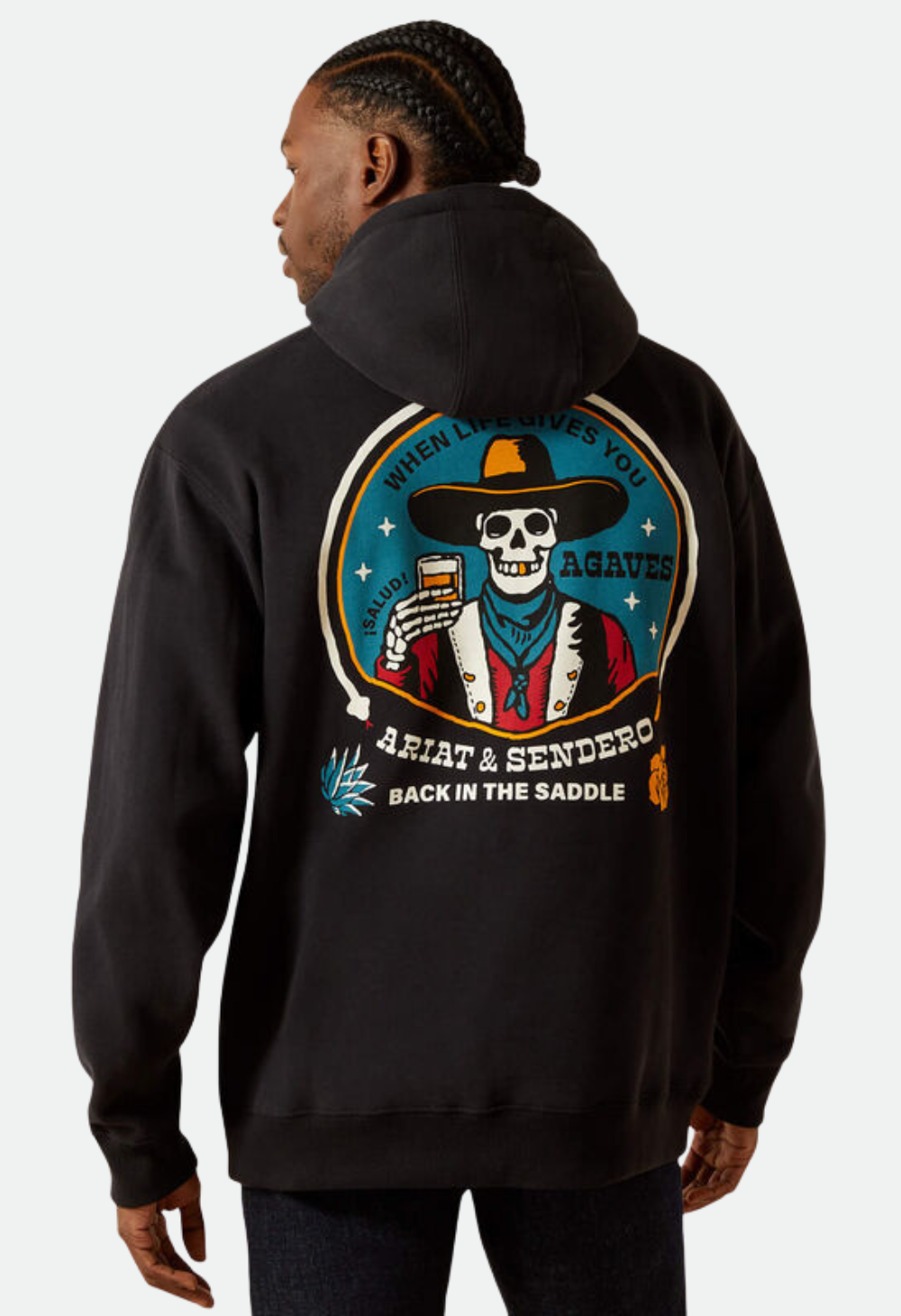 Ariat Men's Sendero When Life Gives You Agaves Hoodie - Black