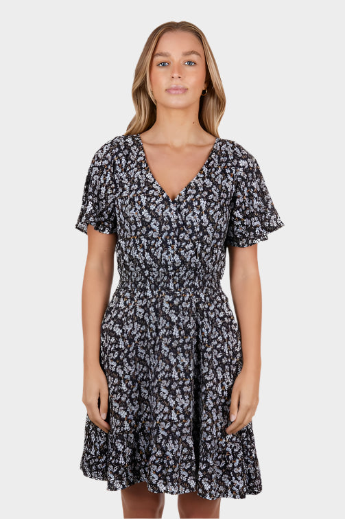 PURE WESTERN WOMENS BRONTE S/S DRESS (MULTICOLOURED)