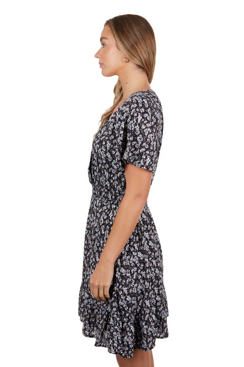 PURE WESTERN WOMENS BRONTE S/S DRESS (MULTICOLOURED)