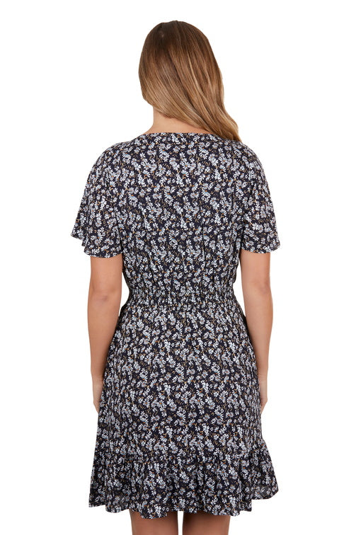 PURE WESTERN WOMENS BRONTE S/S DRESS (MULTICOLOURED)
