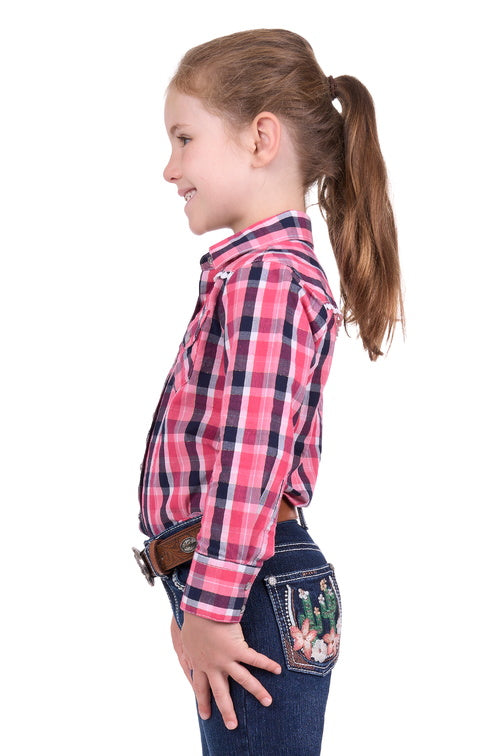 PURE WESTERN GIRLS LULU L/S SHIRT (CORAL)