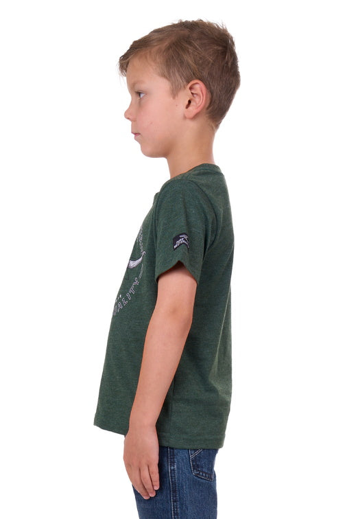 PURE WESTERN BOYS ENZO S/S TEE (GREEN MARLE)