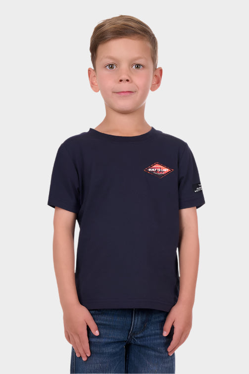 PURE WESTERN BOYS NEIL S/S TEE (NAVY)