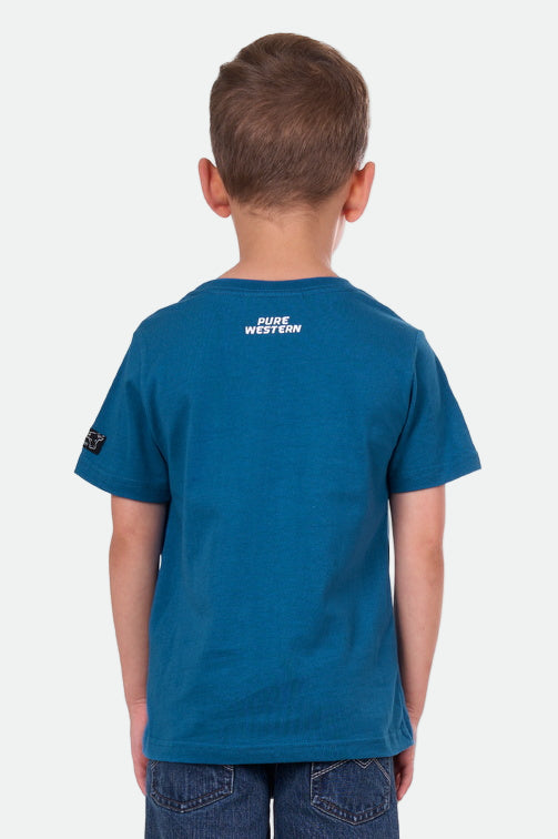 PURE WESTERN BOYS TODD S/S TEE (DENIM (Clearance)