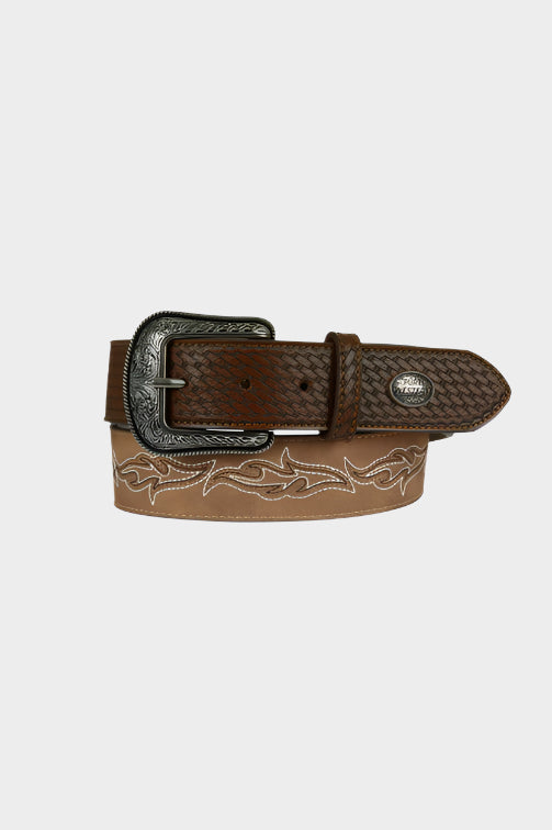 PURE WESTERN MENS WILSON BELT (TAN)