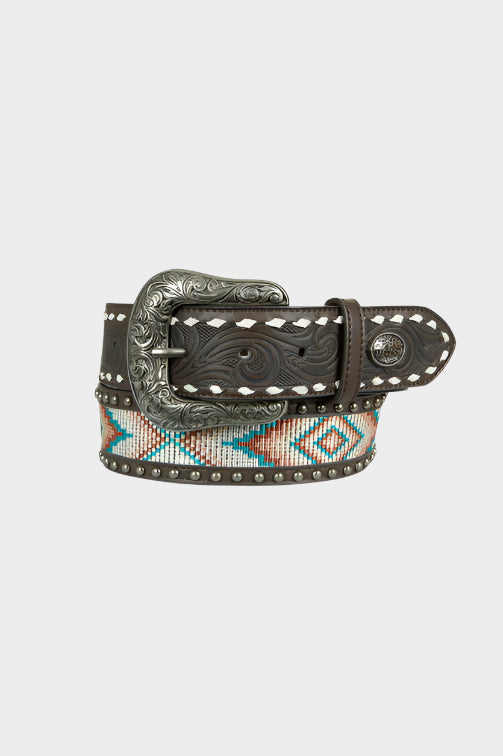 PURE WESTERN WOMENS CARLA BELT (DARK TAN)
