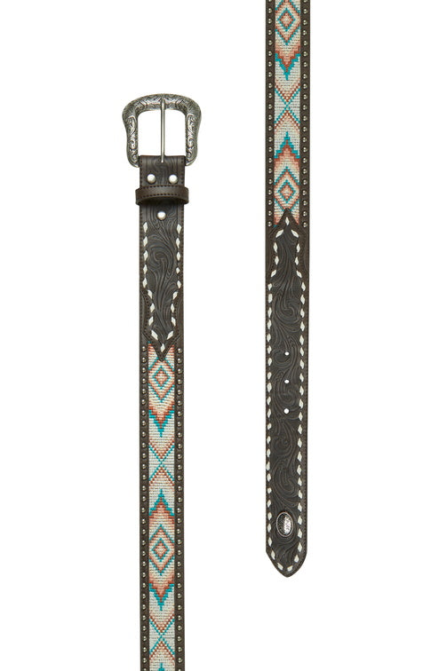 PURE WESTERN WOMENS CARLA BELT (DARK TAN)